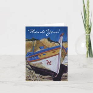 Algarve Boat 'Thank You' Notecard