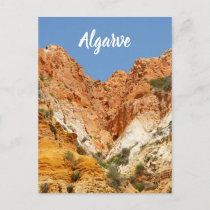 Algarve Falesia Rocks in Portugal Postcard