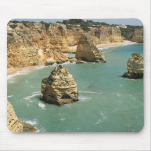 Algarve, Portugal, Benagil beach and rocks Mouse Mat