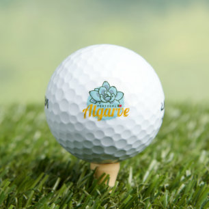 Algarve Portugal Flower Succulent Vintage Souvenir Golf Balls