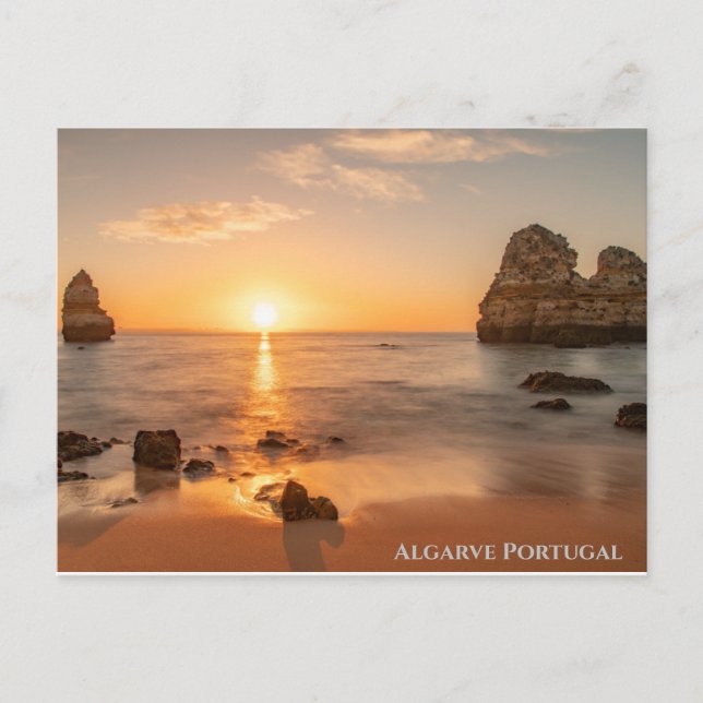 Algarve Portugal Sunset Postcard (Front)