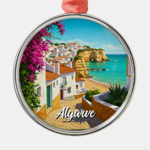 Algarve Portugal Travel Metal Tree Decoration