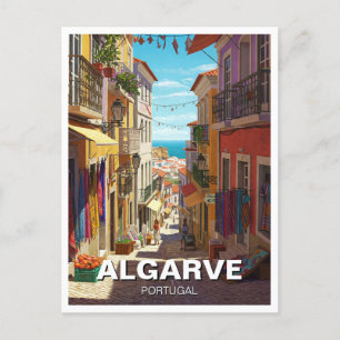 Algarve Portugal Travel Postcard