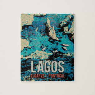 Algarve Portugal vintage travel Jigsaw Puzzle