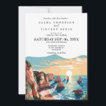 Algarve Portugal Wedding Invitation Retro<br><div class="desc">Presenting the captivating Algarve Wedding Invitation Card, brought to life with vibrant retro colours! Behold the majestic Algarve landscape gracing this exquisite invitation. Personalisation is key – effortlessly tailor the text to harmonise with your wedding specifics. Select from an array of font styles and hues that mirror your chosen theme....</div>