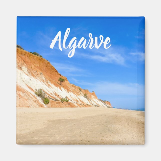 Algarve Praia da Falesia in Portugal Souvenir Magnet (Front)