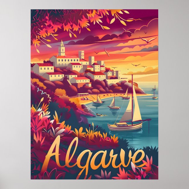 Algarve Sunset Poster (Front)
