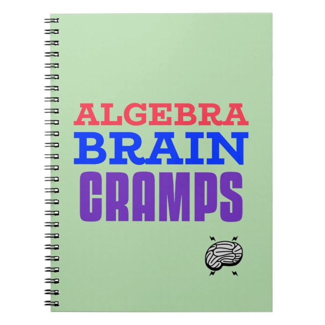 Algebra Brain Cramps Math Algebra Teacher Notebook (Front)