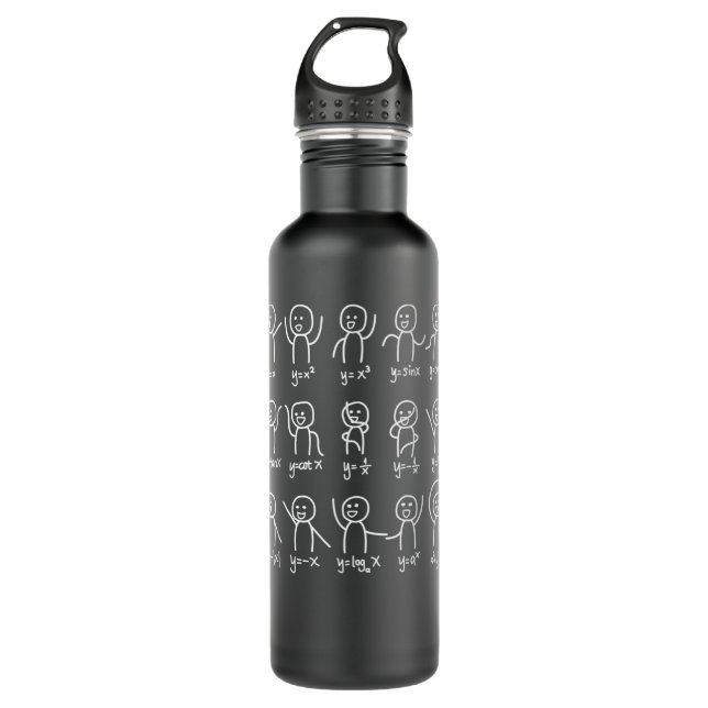 Algebra Dance Funny Graph Figures Math Equationhir 710 Ml Water Bottle (Front)