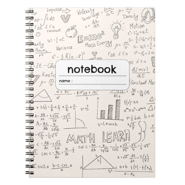 Algebra Geometry Formula Notebook (Front)
