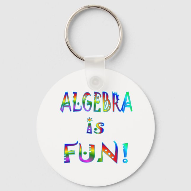 Algebra is Fun Key Ring (Front)