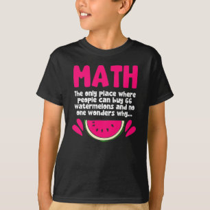 Algebra Math Teacher Mathematics Science Humor T-Shirt