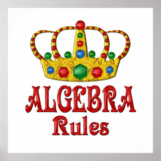 ALGEBRA Rules Poster