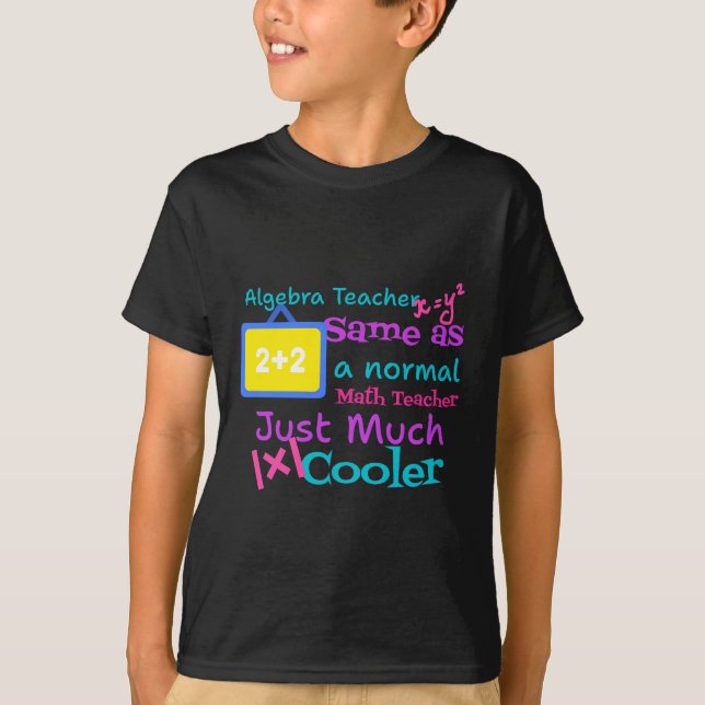 Algebra teacher same as a normal Math teacher  T-Shirt (Front)