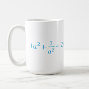 Algebraic Identity a^2 + 1 a^2 + 2 - 2 Math Equat Coffee Mug