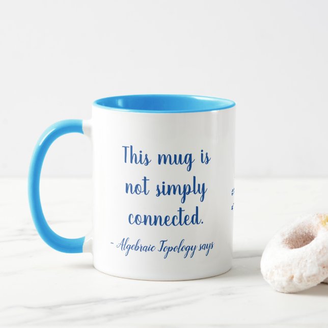Algebraic Topology: Mug isn't simply connected (With Donut)