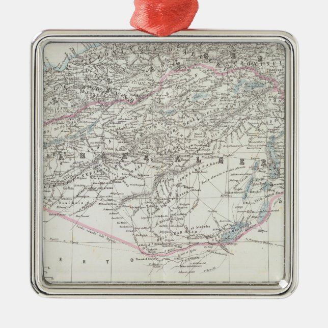 Algeria 2 metal tree decoration (Front)