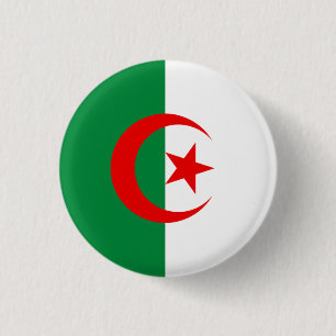Algeria 3 Cm Round Badge