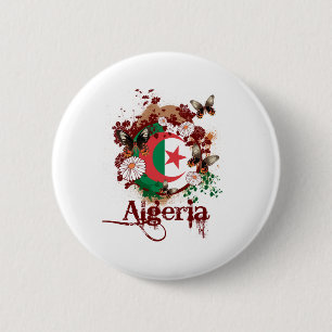 Algeria 6 Cm Round Badge
