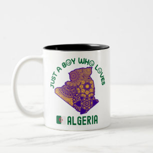 Algeria African country Two-Tone Coffee Mug