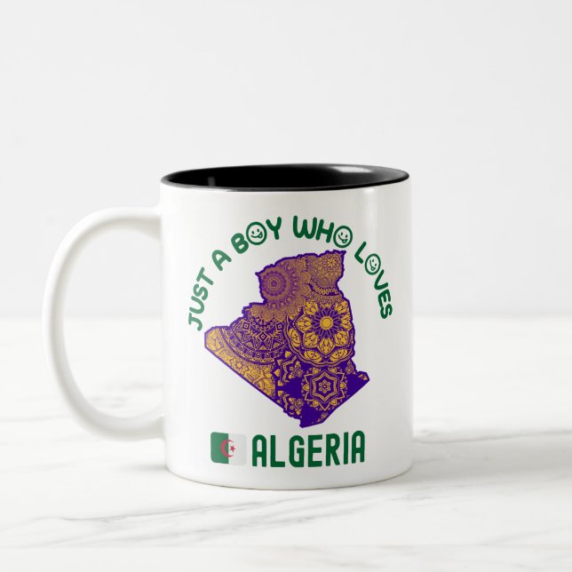 Algeria African country Two-Tone Coffee Mug (Left)
