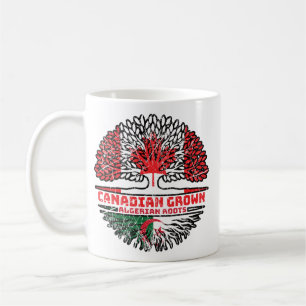Algeria Algerian Canadian Canada Tree Roots Flag Coffee Mug
