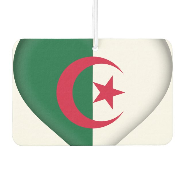 Algeria (Algerian) Flag Car Air Freshener (Front)