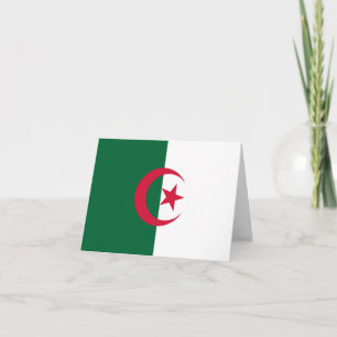 Algeria (Algerian) Flag Card