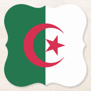 Algeria (Algerian) Flag Paper Coaster