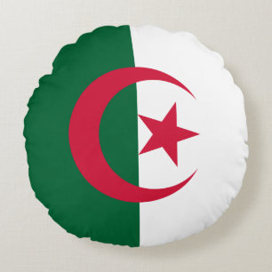 Algeria (Algerian) Flag Round Cushion