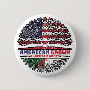 Algeria Algerian US American USA United States 6 Cm Round Badge