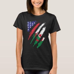 Algeria American Grown Flag USA Patriot Heritage M T-Shirt