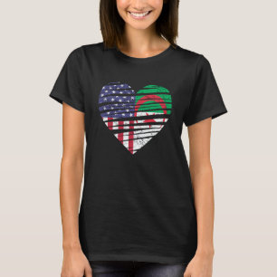 Algeria American Grown Heart USA Patriot Heritage T-Shirt