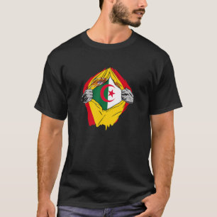 Algeria And Spain Super Flag Descendants Of Algeri T-Shirt
