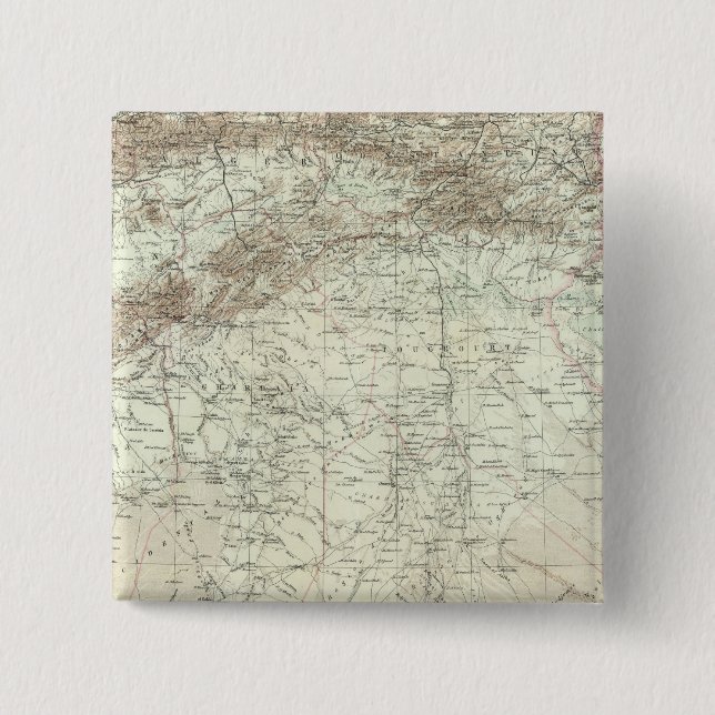 Algeria and Tunisia 15 Cm Square Badge (Front)