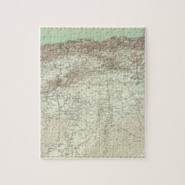 Algeria and Tunisia Jigsaw Puzzle (Vertical)
