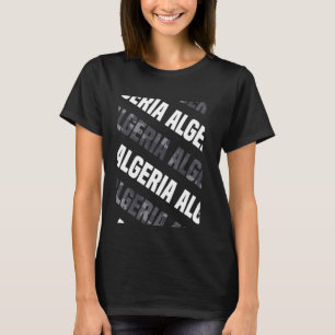 Algeria Camo Pattern Grey Camouflage T-Shirt