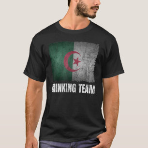 Algeria Drinking Team Graphic for Men Funny Algeri T-Shirt