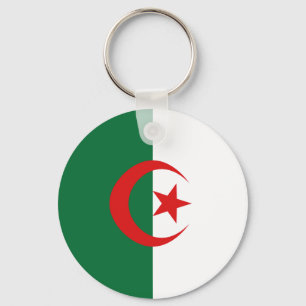 Algeria Fisheye Flag Keychain