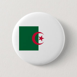 Algeria Flag 6 Cm Round Badge
