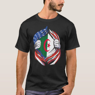 Algeria Flag American Proud of My Algerian Heritag T-Shirt