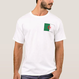 Algeria Flag and Map T-Shirt