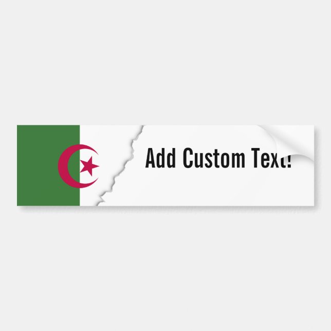 Algeria Flag Bumper Sticker (Front)