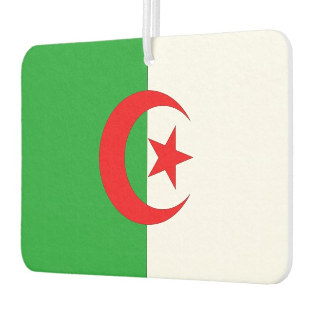 Algeria Flag Car Air Freshener (Left)