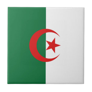 Algeria Flag Ceramic Tile