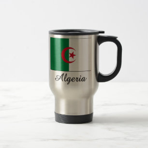 Algeria Flag Design Travel Mug