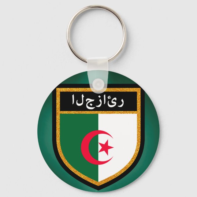 Algeria Flag Key Ring (Front)
