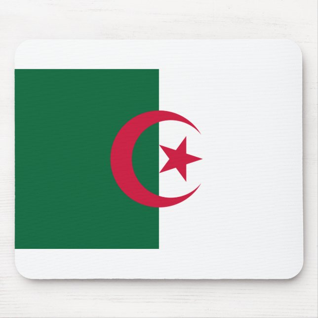 Algeria Flag Mouse Mat (Front)