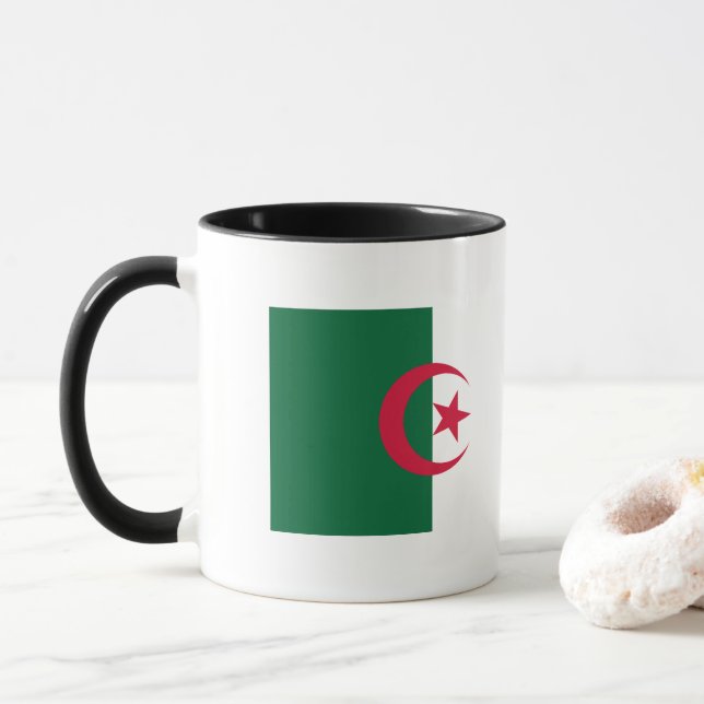 Algeria Flag Mug (With Donut)