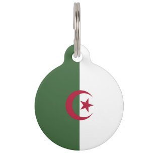 Algeria flag pet tag